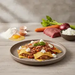 Tagliatelle ripiene di carne e ricotta
