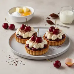 Tartellette caffè e ciliegie
