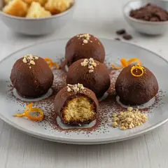 Tartufi di pandoro al cioccolato