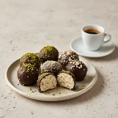 Tartufini senza glutine alla ricotta e cioccolato