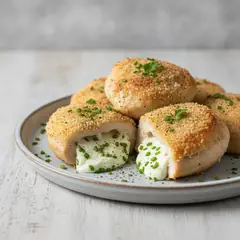 Tasche di pollo con caprino al forno