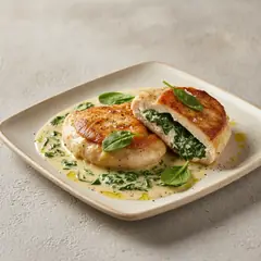 Tasche di pollo ripiene di ricotta e spinaci