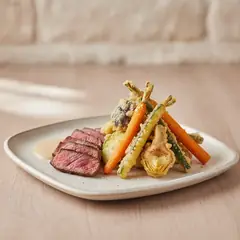 Tempura di verdure autunnali e carne