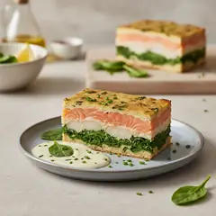 Terrina di pesce e spinaci