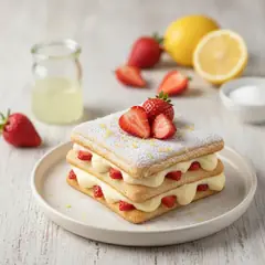 Tiramisù alle fragole con crema di limoncello