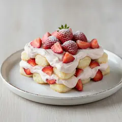 Tiramisù alle fragole senza uova