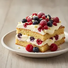 Tiramisù di pandoro e frutti di bosco