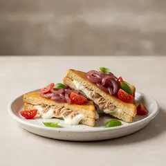 Toast al tonno e crescenza