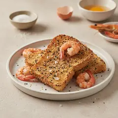 Toast di gamberetti al sesamo