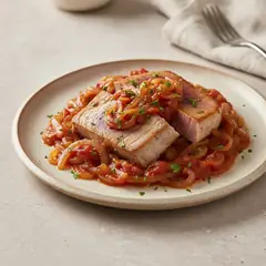 Tonno con cipollata