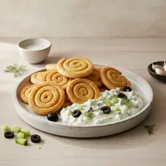 Torcelli con tzatziki smirneico