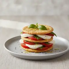 Torretta caprese su schiacciate