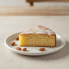 Torta al latte di mandorla senza uova