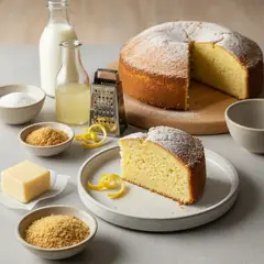 Torta al limone senza uova