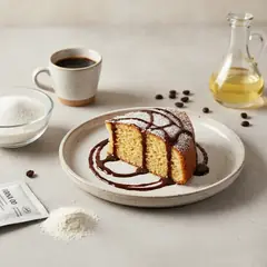 Torta all'acqua al caffè