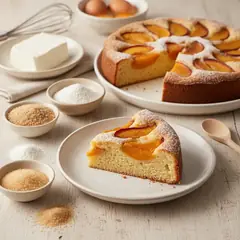 Torta alle pesche