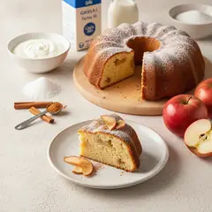 Torta allo yogurt e mele senza uova