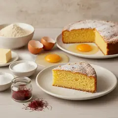 Torta allo zafferano