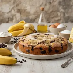 Torta banane e cioccolato