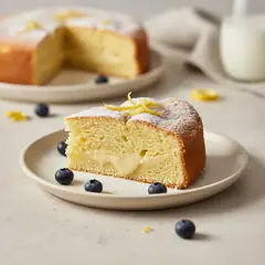 Torta con crema al limone