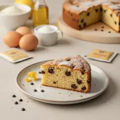 Torta con gocce di cioccolato