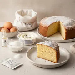 Torta con mascarpone nell'impasto