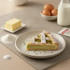 Torta della nonna al pistacchio