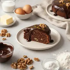 Torta di cioccolato e noci