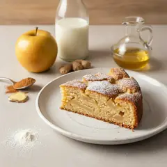 Torta di mele con latte d'avena