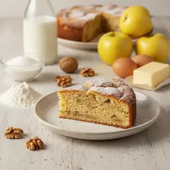 Torta di mele e noci