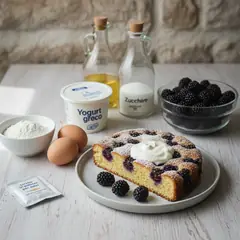 Torta di more e yogurt