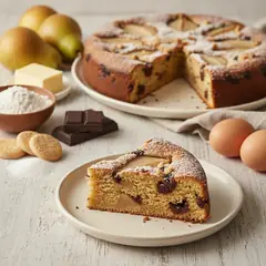 Torta di pere e cioccolato