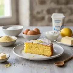Torta di polenta soffice