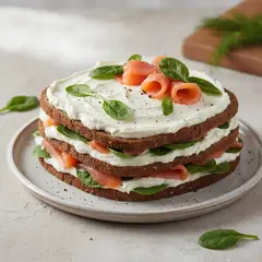 Torta di salmone