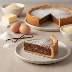 Torta di semolino al cioccolato