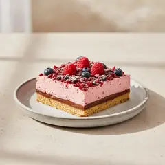 Torta fredda con mousse ai lamponi e Nutella®