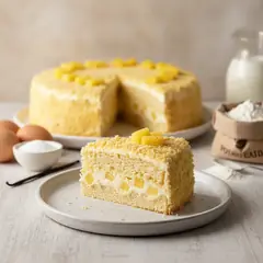 Torta mimosa all'ananas