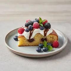Torta morbida con yogurt e frutta