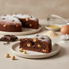 Torta nocciole e cioccolato