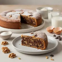 Torta noci e cioccolato