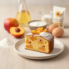 Torta pesche e yogurt