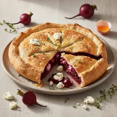 Torta salata alla barbabietola