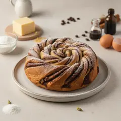 Torta spirale al caffè