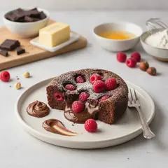 Torta tenerina ai lamponi