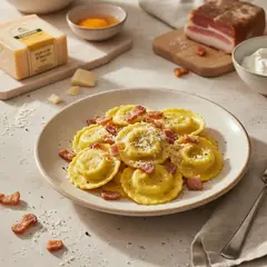 Tortelli alla carbonara