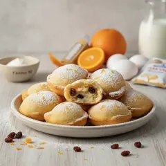 Tortelli con uvetta al profumo di arancia