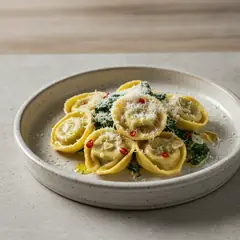 Tortelloni con bietole e crema al Parmigiano