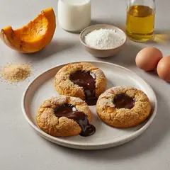 Tortine di zucca e cioccolato