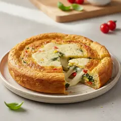 Tortino di verdure filante