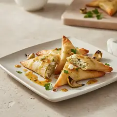Triangolini ai carciofi e quartirolo